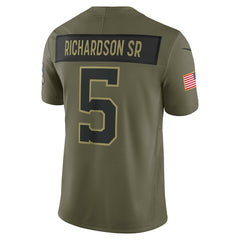 NFL Anthony Richardson Sr. Indianapolis Colts 2025 Salute to Service Limited Jersey - Olive