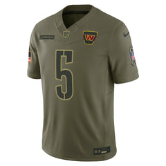 NFL Jayden Daniels Washington Commanders 2025 Salute to Service Limited Jersey - Olive