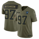 NFL Aidan Hutchinson Detroit Lions 2025 Salute to Service Limited Jersey - Olive