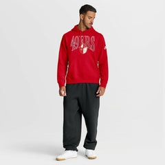 San Francisco 49ers Full Blitz Club Fleece Pullover Hoodie Scarlet