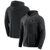 Carolina Panthers J. Palmer Players Lounge Tri-Blend Full-Zip Hoodie Dark Heather Gray