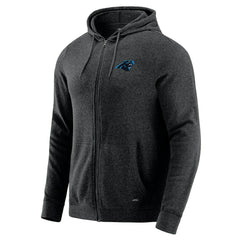 Carolina Panthers J. Palmer Players Lounge Tri-Blend Full-Zip Hoodie Dark Heather Gray