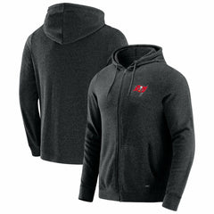 Tampa Bay Buccaneers J. Palmer Players Lounge Tri-Blend Full-Zip Hoodie Dark Heather Gray