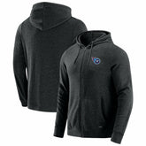 Tennessee Titans J. Palmer Players Lounge Tri-Blend Full-Zip Hoodie Dark Heather Gray