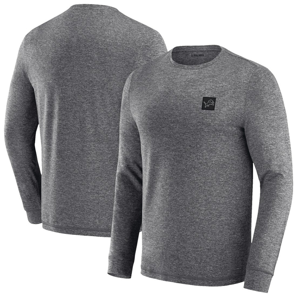 Detroit Lions J. Palmer Four Down Long Sleeve T-Shirt Heather Black
