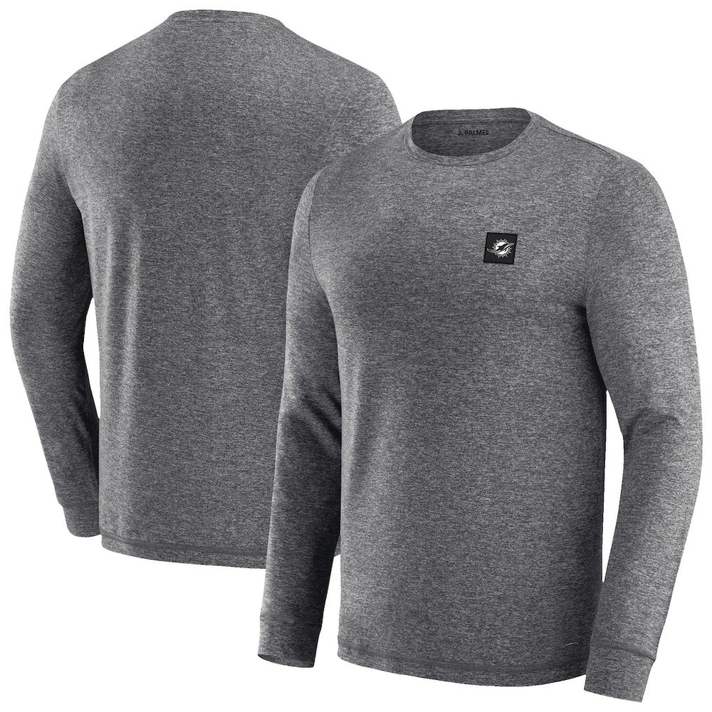 Miami Dolphins J. Palmer Four Down Long Sleeve T-Shirt Heather Black