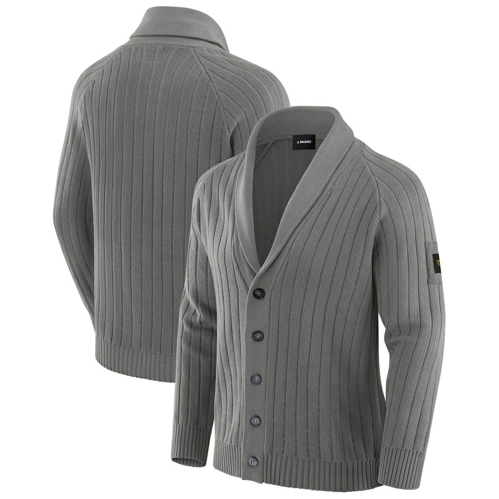 Washington Commanders J. Palmer The Playmaker Cardigan Raglan Sweater Graphite