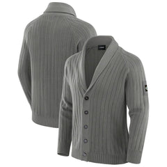 Green Bay Packers J. Palmer The Playmaker Cardigan Raglan Sweater Graphite