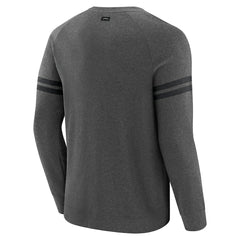 Jacksonville Jaguars J. Palmer Players Lounge Raglan Tri-Blend Sweatshirt Dark Heather Gray