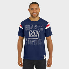 New York Giants Darius Rucker Collection Distressed Throwback Shoulder Stripe T-Shirt Royal