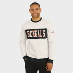 Cincinnati Bengals Darius Rucker Collection Colorblock Pullover Sweatshirt Cream