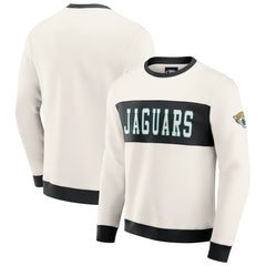 Jacksonville Jaguars Darius Rucker Collection Colorblock Pullover Sweatshirt Cream