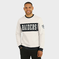 Las Vegas Raiders Darius Rucker Collection Colorblock Pullover Sweatshirt Cream