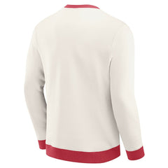 Arizona Cardinals Darius Rucker Collection Colorblock Pullover Sweatshirt Cream