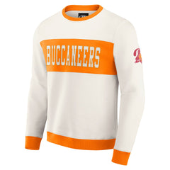 Tampa Bay Buccaneers Darius Rucker Collection Colorblock Pullover Sweatshirt Cream