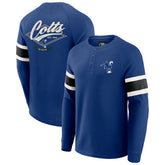 Indianapolis Colts Darius Rucker Collection Waffle-Knit Raglan Long Sleeve Henley T-Shirt Royal