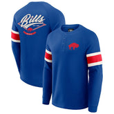 Buffalo Bills Darius Rucker Collection Waffle-Knit Raglan Long Sleeve Henley T-Shirt Royal