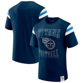 Tennessee Titans Darius Rucker Collection Football Stripe Sleeve T-Shirt Navy