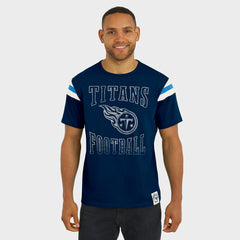 Tennessee Titans Darius Rucker Collection Football Stripe Sleeve T-Shirt Navy