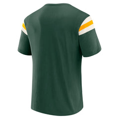 Green Bay Packers Darius Rucker Collection Football Stripe Sleeve T-Shirt Green