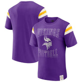 Minnesota Vikings Darius Rucker Collection Football Stripe Sleeve T-Shirt Purple