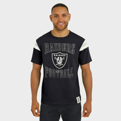 Las Vegas Raiders Darius Rucker Collection Football Stripe Sleeve T-Shirt Black