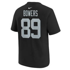 Brock Bowers Las Vegas Raiders Youth Player Name & Number T-Shirt Black