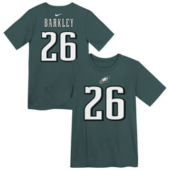 Saquon Barkley Philadelphia Eagles Preschool Player Name & Number T-Shirt Midnight Green