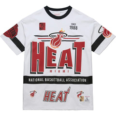 Miami Heat Unisex Hardwood Classics Vintage Team Origins Premium T-Shirt White