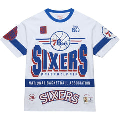 Philadelphia 76ers Unisex Hardwood Classics Vintage Team Origins Premium T-Shirt White