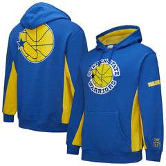 Golden State Warriors Hardwood Classics Team Origins Fleece Pullover Hoodie Royal