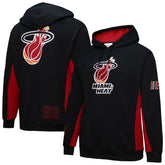 Miami Heat Hardwood Classics Team Origins Fleece Pullover Hoodie Black