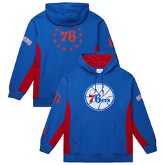 Philadelphia 76ers Hardwood Classics Team Origins Fleece Pullover Hoodie Royal