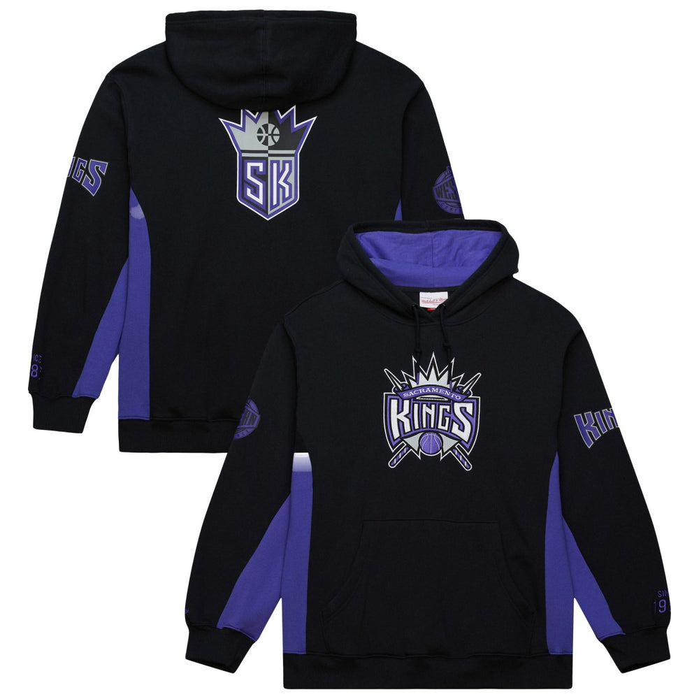 Sacramento Kings Hardwood Classics Team Origins Fleece Pullover Hoodie Black