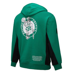 Boston Celtics Hardwood Classics Team Origins Fleece Pullover Hoodie Kelly Green