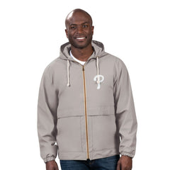 Philadelphia Phillies G-III Sports by Carl Banks Full-Zip Rain Jacket - Gray Jackets