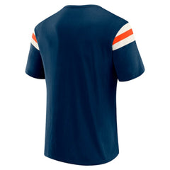 Detroit Tigers Darius Rucker Collection by Fanatics Distressed Sleeve Stripe T-Shirt - Navy T-shirts
