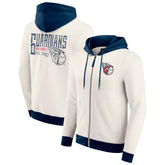 Cleveland Guardians Darius Rucker Collection by Fanatics Men's Polar Fleece Full-Zip Hoodie - Cream Hoodies