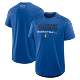 Dallas Mavericks Inbound Pass Play Practice T-Shirt Blue