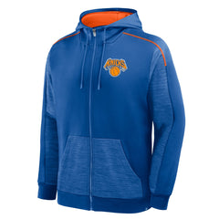 New York Knicks Back Door Cut Play Defender Full-Zip Hoodie Blue