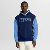 Memphis Grizzlies Half Court Shot Clock Fastbreak Hoodie Navy/Blue
