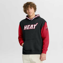Miami Heat Half Court Shot Clock Fastbreak Hoodie Black/Red