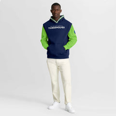 Minnesota Timberwolves Half Court Shot Clock Fastbreak Hoodie Navy/Green