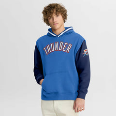 Oklahoma City Thunder Half Court Shot Clock Fastbreak Hoodie Blue/Navy