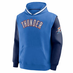 Oklahoma City Thunder Half Court Shot Clock Fastbreak Hoodie Blue/Navy