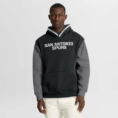 San Antonio Spurs Half Court Shot Clock Fastbreak Hoodie Black/Gray
