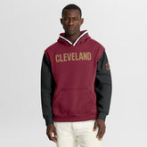 Cleveland Cavaliers Half Court Shot Clock Fastbreak Hoodie Wine/Black