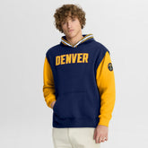 Denver Nuggets Half Court Shot Clock Fastbreak Hoodie Navy/Gold