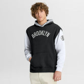 Brooklyn Nets Half Court Shot Clock Fastbreak Hoodie Black/White