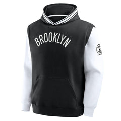 Brooklyn Nets Half Court Shot Clock Fastbreak Hoodie Black/White